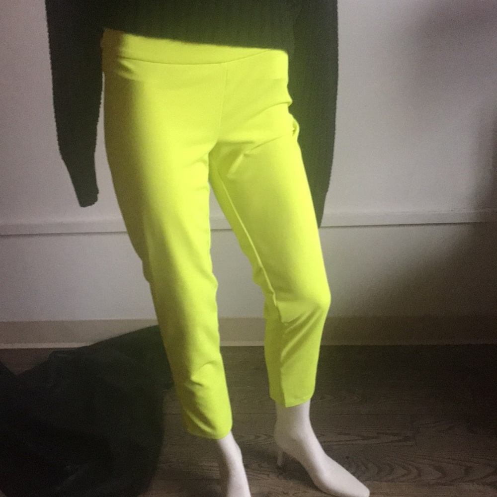 Like green high wasted stretch pants